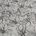 Органза декатована "Taira" (9950_04) Кремовий - напівпрозора тканина з квітковим візерунком