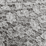 Мереживна тканина "Vivien" з кордовою ниткою (8025_02) Білий