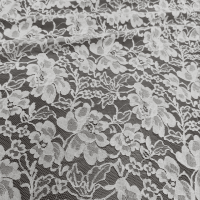 Мереживна тканина "Vivien" з кордовою ниткою (8025_02) Білий