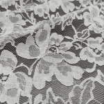 Мереживна тканина "Vivien" з кордовою ниткою 8025_02 Білий