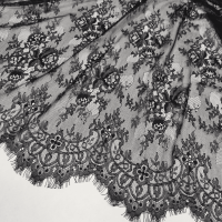 Мереживо "Шантільї" 78312_01 Чорний