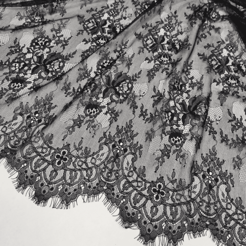 Мереживо "Шантільї" 78312_01 Чорний