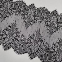 Мереживо французьке 38 см 98031-1_01 Чорний Мереживо французьке 38 см 98031-1_01 Чорний