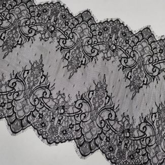 Мереживо французьке 38 см 98031-1_01 Чорний