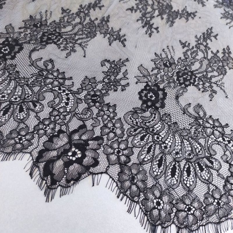 Мереживо французьке 50 см 98020-1_01 Чорний