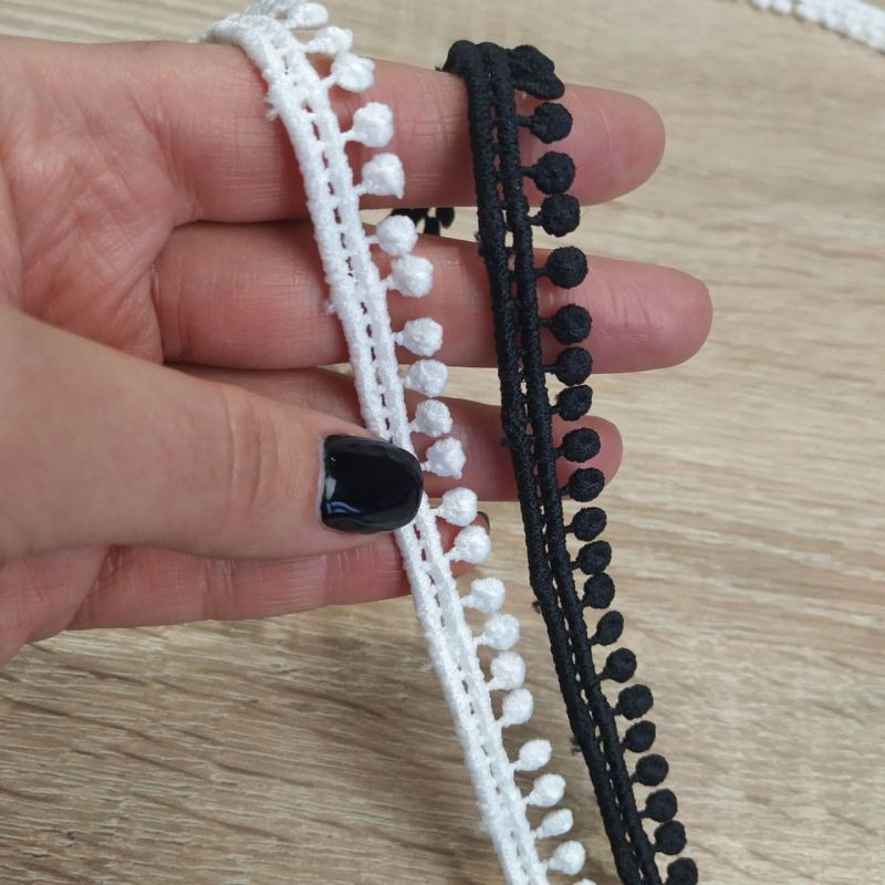 Мереживо макраме 1,2 см 0150_01 Чорний