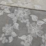 Органза віскозна з вишивкою "ESTER" (1107_02) Вершковий