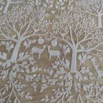 Органза з флоковим напиленням у стилі Dior (1104_02) , молочний/молочний Органза з флоковим напиленням у стилі Dior (1104_02) , молочний/молочний