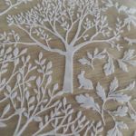 Органза з флоковим напиленням у стилі Dior (1104_02) , молочний/молочний Органза з флоковим напиленням у стилі Dior (1104_02) , молочний/молочний