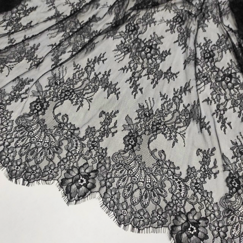 Мереживо "Шантільї" 98020_01 Чорний Мереживо "Шантільї" 98020_01 Чорний