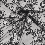 Мереживо "Шантільї" S52_01 Чорний