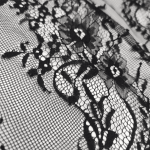 Мереживо "Шантільї" S52_01 Чорний