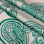 Шовк віскоза "Sharli" (60667_02/24), вершковий/зелений Шовк віскоза "Sharli" (60667_02/24), вершковий/зелений