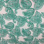 Шовк віскоза "Sharli" (60667_02/24), вершковий/зелений Шовк віскоза "Sharli" (60667_02/24), вершковий/зелений