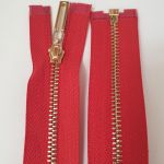 Блискавка металева №3 70 см (162) Червоний