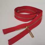 Блискавка металева №3 70 см (162) Червоний