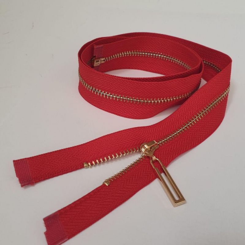 Блискавка металева №3 70 см (162) Червоний