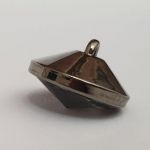 Гудзик Шубний/Пальтовий д-2см Т.Скло-Т.Срібло