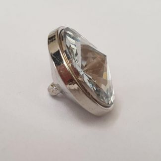 Гудзик Шубний/Пальтовий д-2см Скло-Срібло Гудзик Шубний/Пальтовий д-2см Скло-Срібло