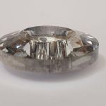 Гудзик Шубний/Пальтовий д-2.5см Скло-срібло