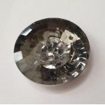 Пуговица Шубная/Пальтовая д-2.5см Стекло-Т.Серебро